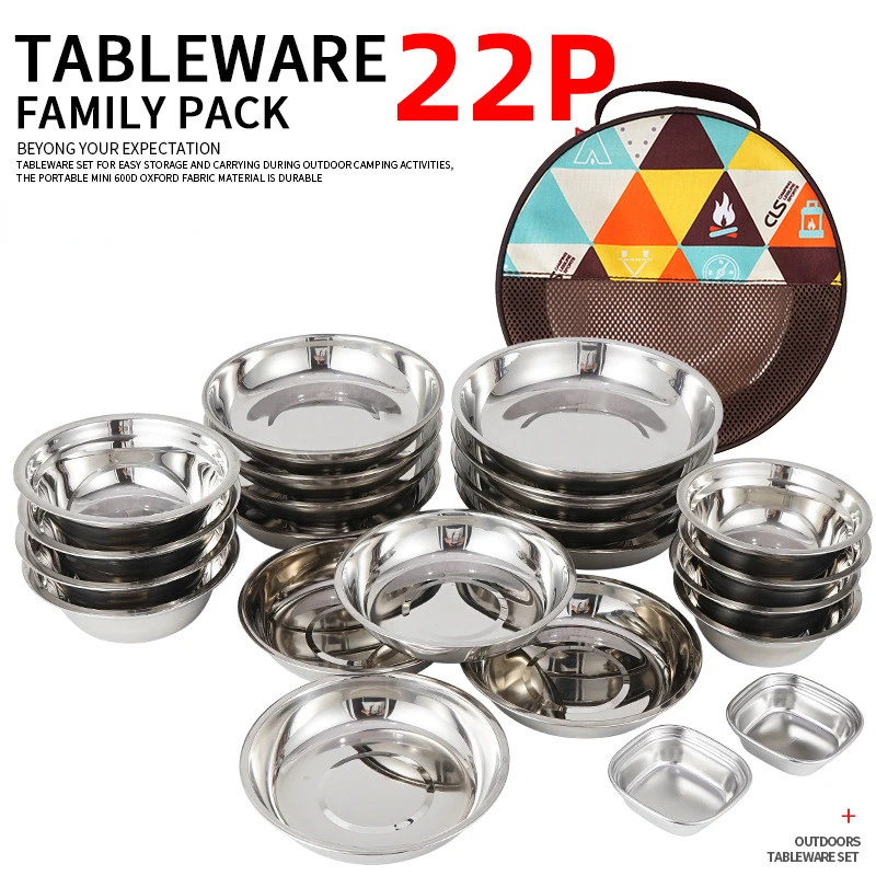 22-Piece Portable Camping Dini - огляд і ціна Camping Cooking Dining Set