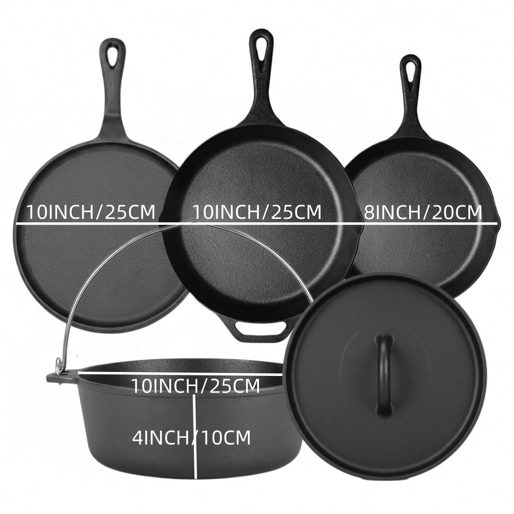 PACILACK Cast Iron Pots And Pa - огляд і ціна Camp Dutch Oven Cast