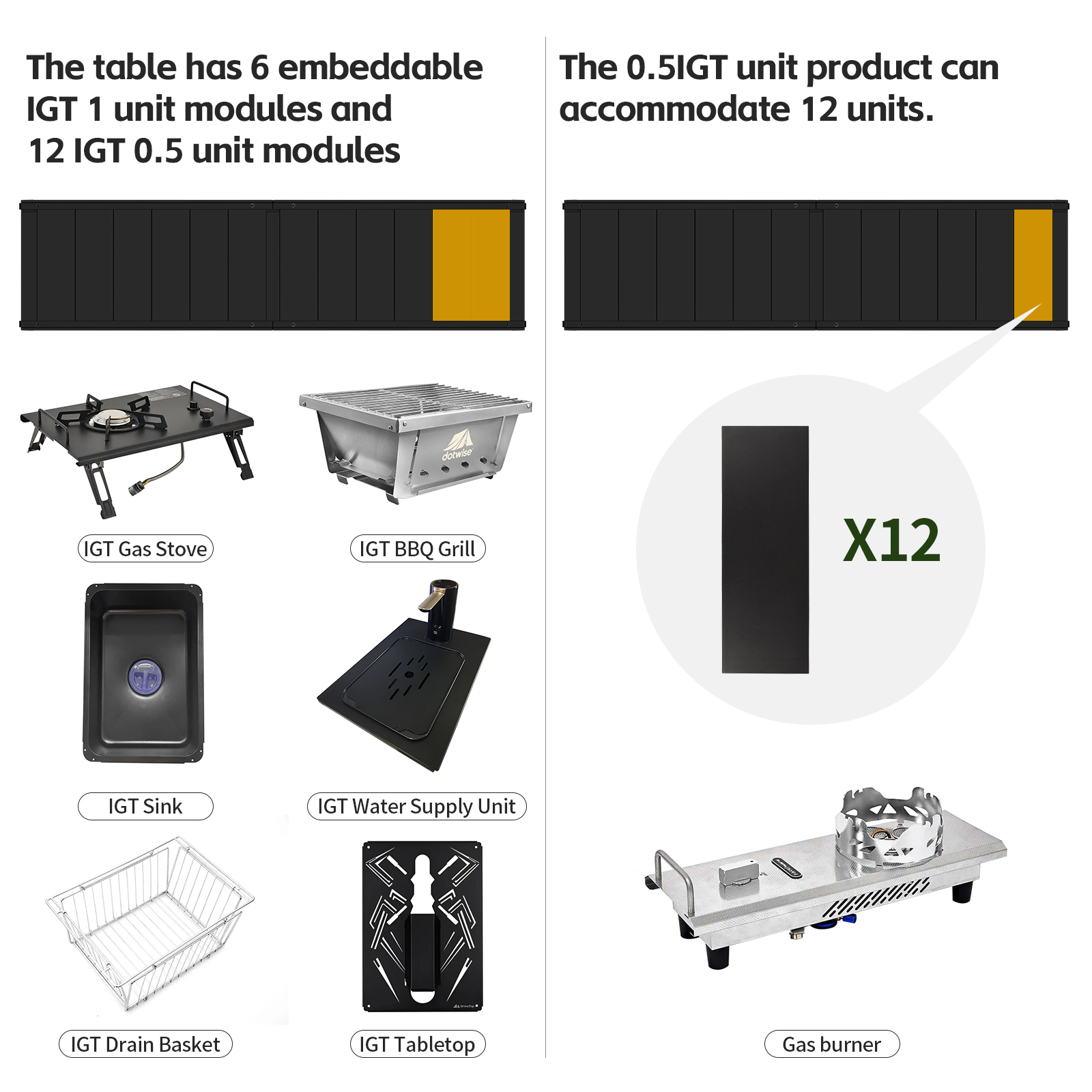 DOTWISE Outdoor Camping IGT Ta - огляд і ціна Camping Cooking Table