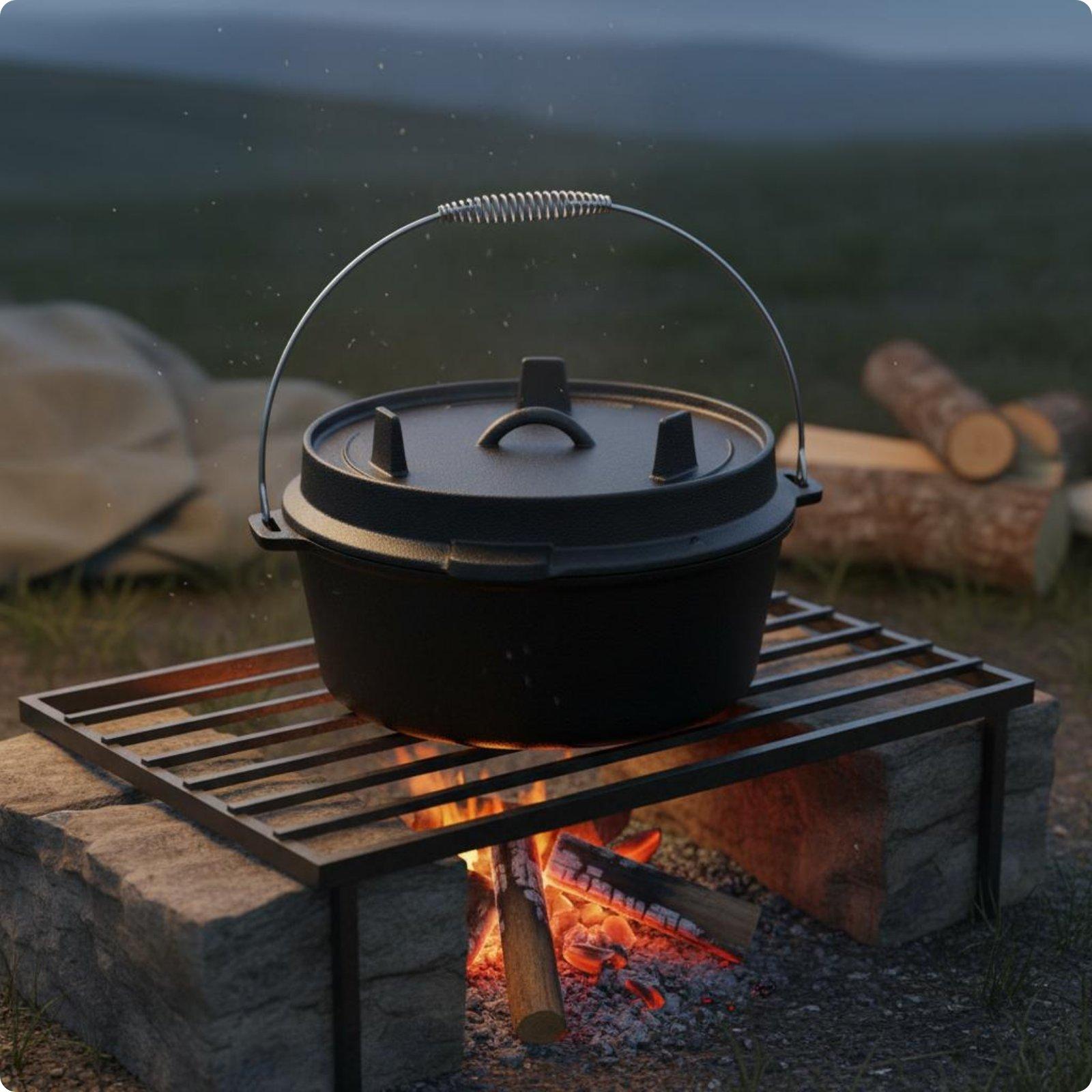 Outdoor Cast Iron Dutch Oven U - огляд і ціна Camp Dutch Oven Cast