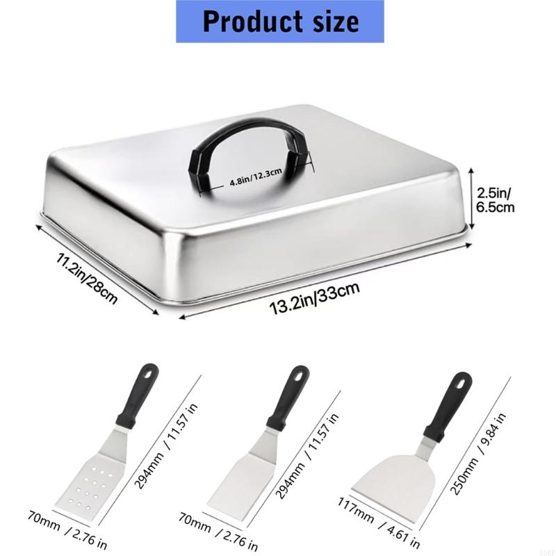 Metal Basting Cover with Top H - огляд і ціна Camping Cooking Flat Top