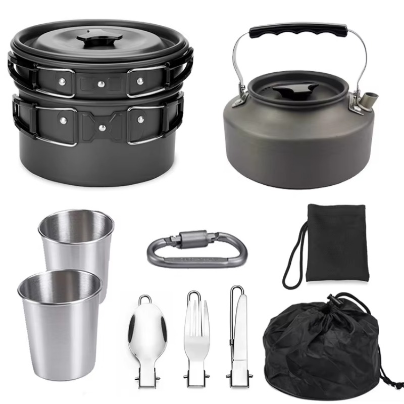 High Quality Outdoor Lightweig - огляд і ціна Quality Camping Cooking Set