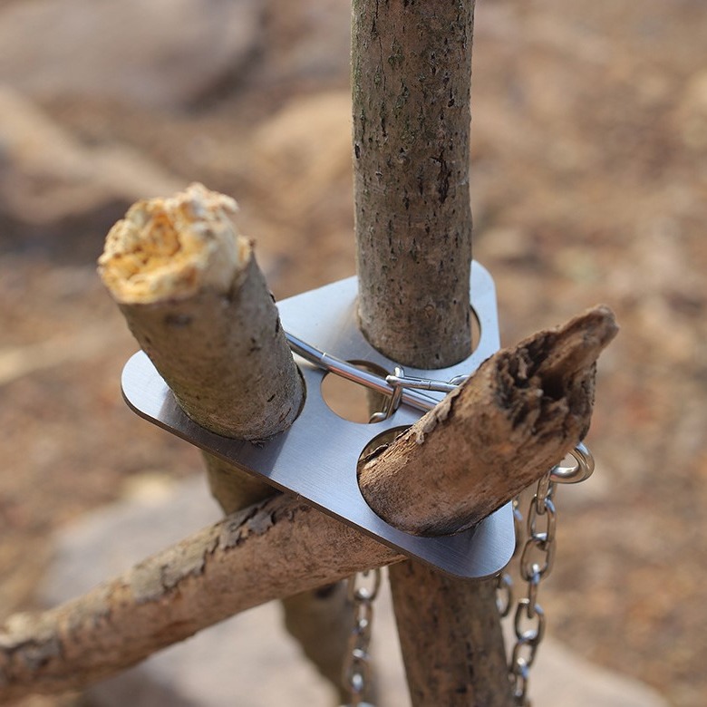 Stainless Steel Camping Tripod - огляд і ціна Camping Hiking Cooking