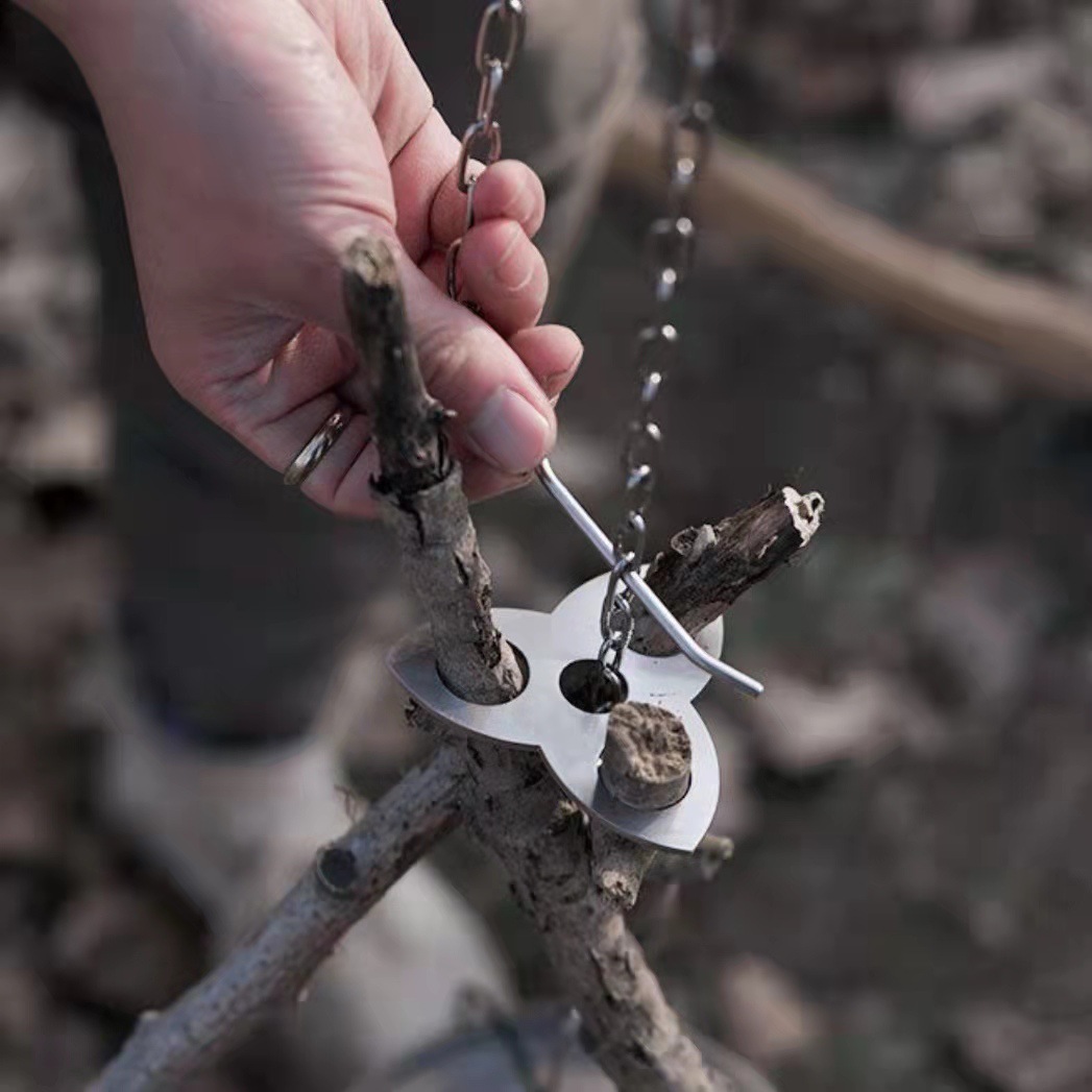 Stainless Steel Camping Tripod - огляд і ціна Camping Hiking Cooking